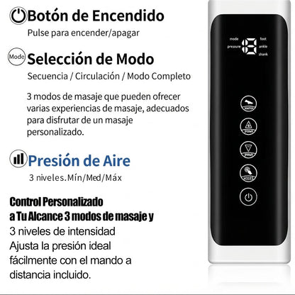 CirculAir  Nuevo Masajeador de Piernas con Presión de Aire del 2026
