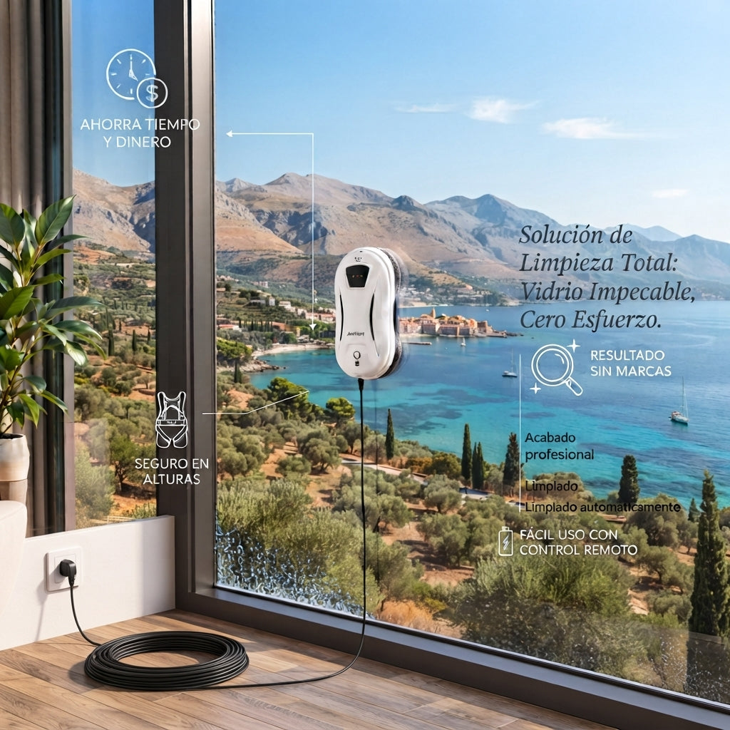 Robot Limpia Cristales con control remoto